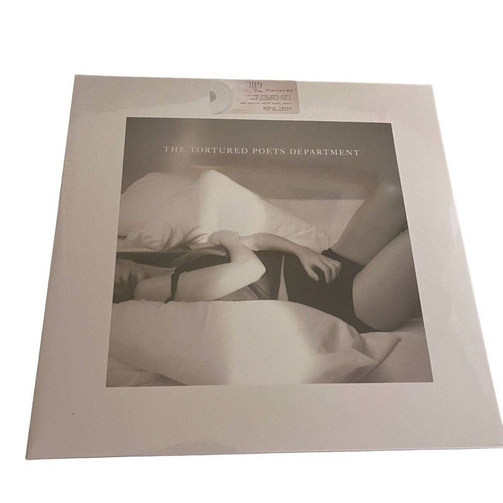 Taylor Swift Tortured Poets Department GHOST WHITE Vinyl 2LP Bonus Track In Hand